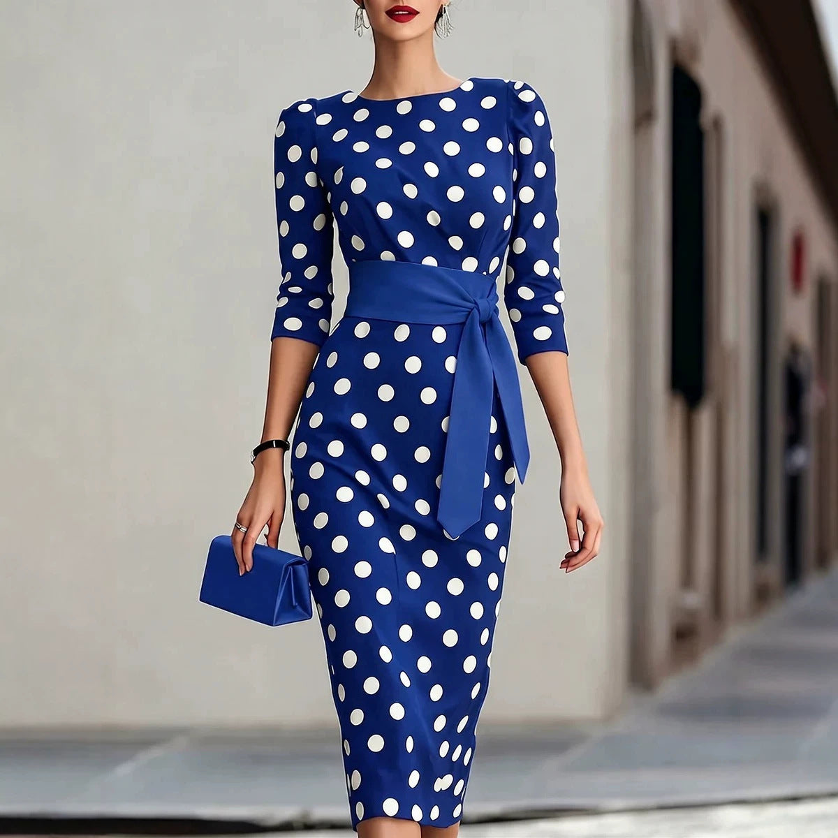 Neck Pencil Bodycon Formal Work Office Party Dres