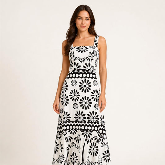 Casual Mid-length Backless Slip Dress